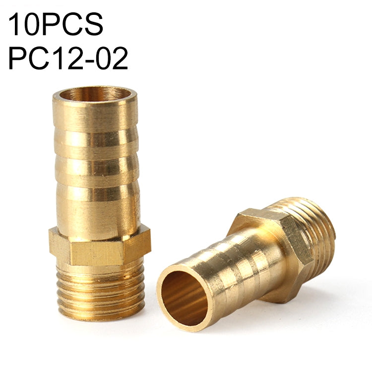 PC12-02 LAIZE 10pcs Pneumatic Components Pagoda PC External Thread -  by LAIZE | Online Shopping UK | buy2fix