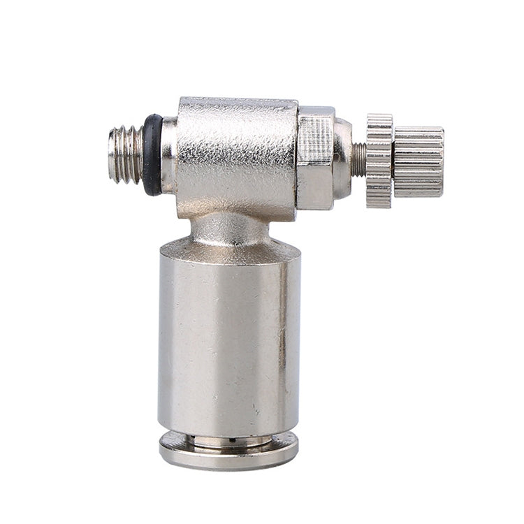 SL6-M5 LAIZE Nickel Plated Copper Male Thread Throttle Valve Pneumatic Connector -  by LAIZE | Online Shopping UK | buy2fix