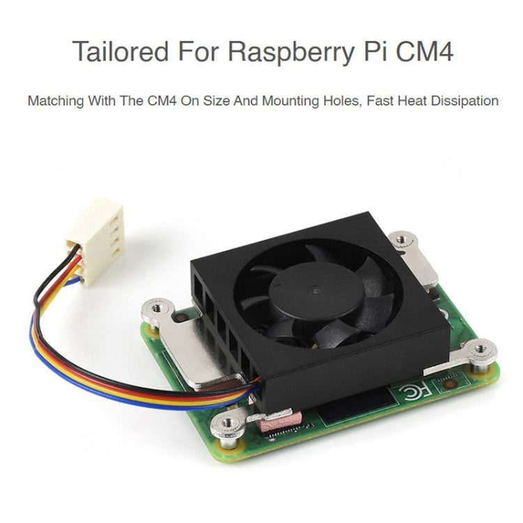Waveshare Dedicated 3007 Cooling Fan for Raspberry Pi Compute Module 4 CM4, Power Supply:12V - Consumer Electronics by WAVESHARE | Online Shopping UK | buy2fix