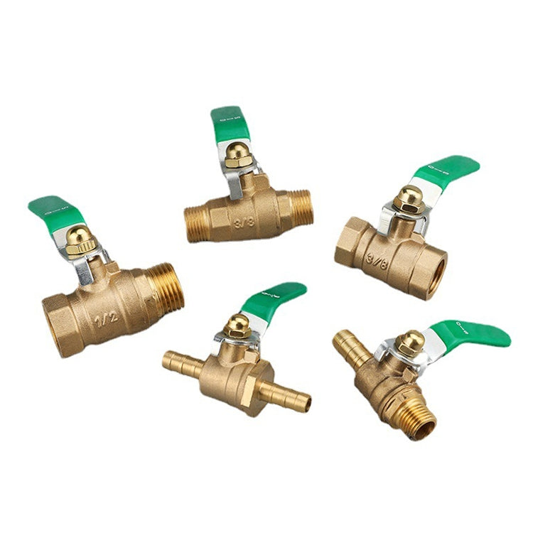 LAIZE Pneumatic Hose Connector Thickened Brass Ball Valve, Size:Double Outside 2 Point 1/4 inch -  by LAIZE | Online Shopping UK | buy2fix