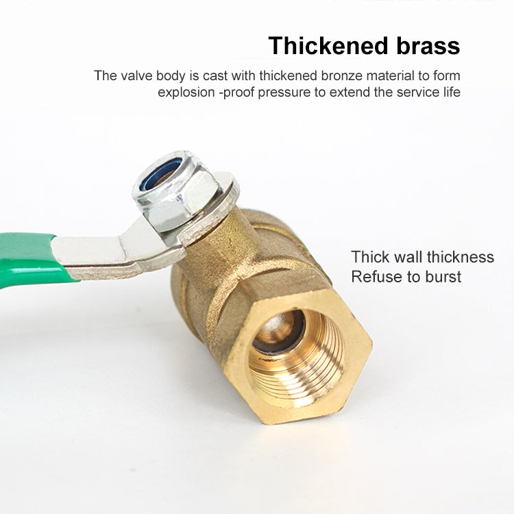 LAIZE Pneumatic Hose Connector Thickened Brass Ball Valve, Size:Outside 2 Point-Barb 8mm -  by LAIZE | Online Shopping UK | buy2fix