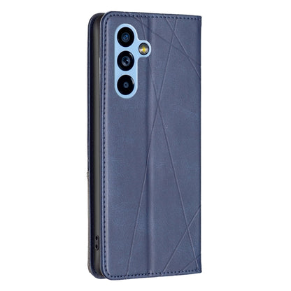For Samsung Galaxy A54 5G Prismatic Invisible Magnetic Leather Phone Case(Blue) - Galaxy Phone Cases by buy2fix | Online Shopping UK | buy2fix