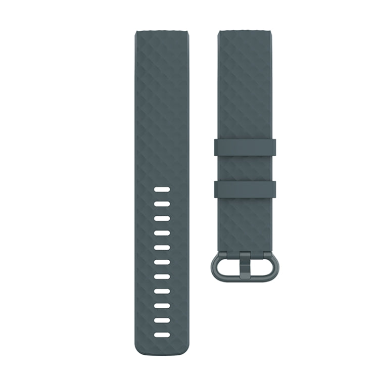 Color Buckle TPU Wrist Strap Watch Band for Fitbit Charge 4 / Charge 3 / Charge 3 SE, Size: L(Rock Teal) - Smart Wear by buy2fix | Online Shopping UK | buy2fix