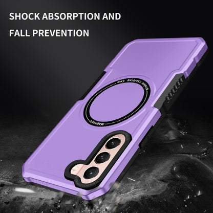 For Samsung Galaxy S21 5G MagSafe Shockproof Armor Phone Case(Purple) - Galaxy S21 5G Cases by buy2fix | Online Shopping UK | buy2fix