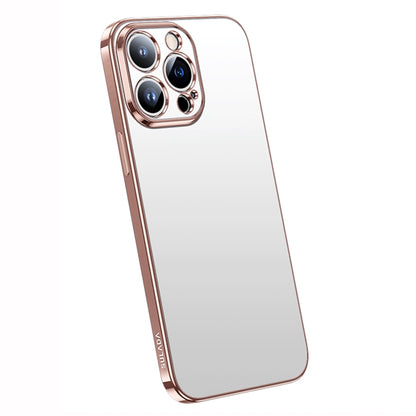 For iPhone 14 Pro SULADA Electroplating Frosted All-inclusive TPU Phone Case(Pink) - iPhone 14 Pro Cases by SULADA | Online Shopping UK | buy2fix