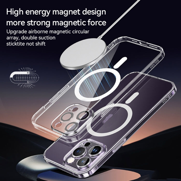 For iPhone 14 SULADA Jingpin Series All-inclusive Lens Electroplated TPU Phone Case(Transparent) - iPhone 14 Cases by SULADA | Online Shopping UK | buy2fix