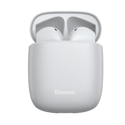 Baseus Encok Series W04 TWS True Wireless Bluetooth Earphone(White) - TWS Earphone by Baseus | Online Shopping UK | buy2fix