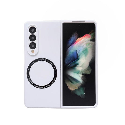 For Samsung Galaxy Z Fold4 Skin Feel MagSafe Magnetic Phone Case(White) - Galaxy Z Fold4 5G Cases by buy2fix | Online Shopping UK | buy2fix