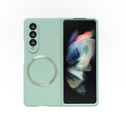 For Samsung Galaxy Z Fold4 Skin Feel MagSafe Magnetic Phone Case(Mint Green) - Galaxy Z Fold4 5G Cases by buy2fix | Online Shopping UK | buy2fix