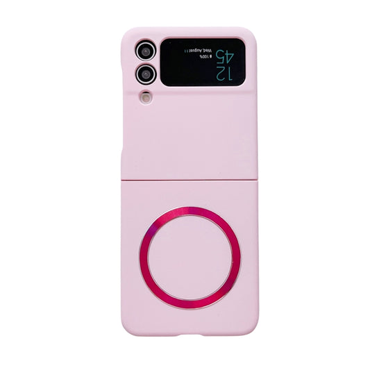 For Samsung Galaxy Z Flip4 Skin Feel MagSafe Magnetic Phone Case(Pink) - Galaxy Z Flip4 5G Cases by buy2fix | Online Shopping UK | buy2fix