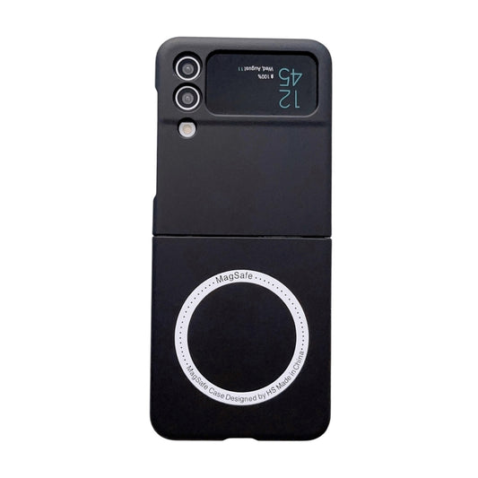 For Samsung Galaxy Z Flip4 Skin Feel MagSafe Magnetic Phone Case(Black) - Galaxy Z Flip4 5G Cases by buy2fix | Online Shopping UK | buy2fix