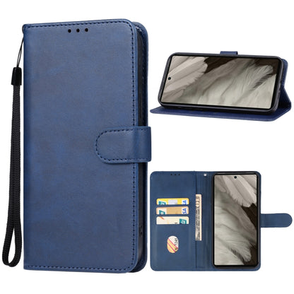 For Google Pixel 7a Leather Phone Case(Blue) - Google Cases by buy2fix | Online Shopping UK | buy2fix