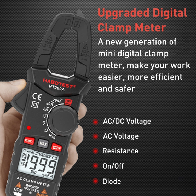 HABOTEST HT200A Pocket Clamp Multimeter - Consumer Electronics by buy2fix | Online Shopping UK | buy2fix