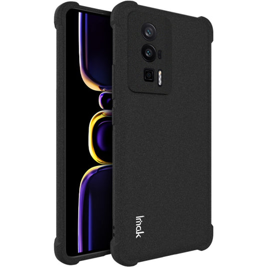 For Xiaomi Redmi K60 5G / K60 Pro 5G / Poco F5 Pro 5G imak Shockproof Airbag TPU Phone Case(Matte Black) - Redmi K60 Cases by buy2fix | Online Shopping UK | buy2fix