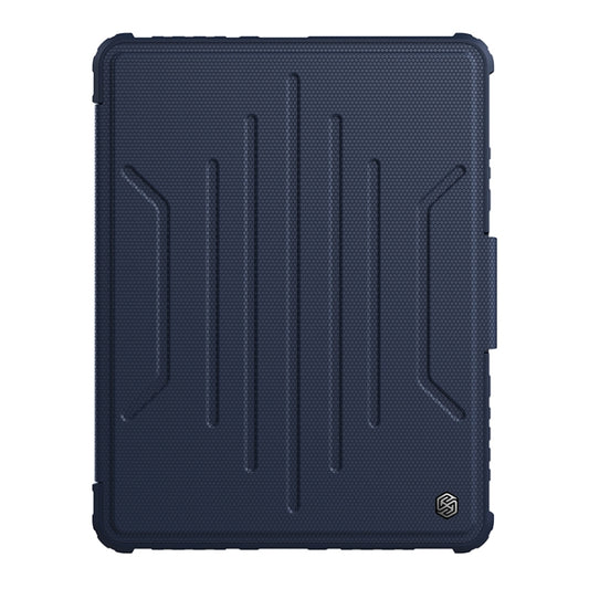 For iPad Pro 12.9 2022 / 2021 / 2020 / Air 2020 / Air 2022 NILLKIN Bumper Snapsafe Multifunctional Leather Tablet Case with Pen Slot(Blue) - iPad Pro 12.9 (2022/2021) Cases by NILLKIN | Online Shopping UK | buy2fix