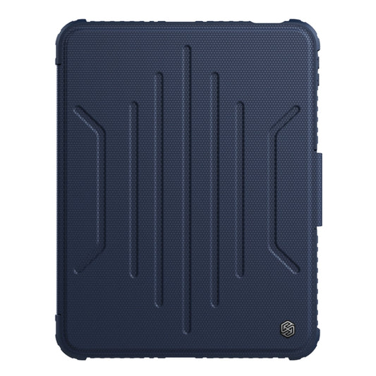 For iPad 10th Gen 10.9 2022 NILLKIN Bumper Snapsafe Multifunctional Leather Tablet Case with Pen Slot(Blue) - iPad 10th Gen 10.9 Cases by NILLKIN | Online Shopping UK | buy2fix