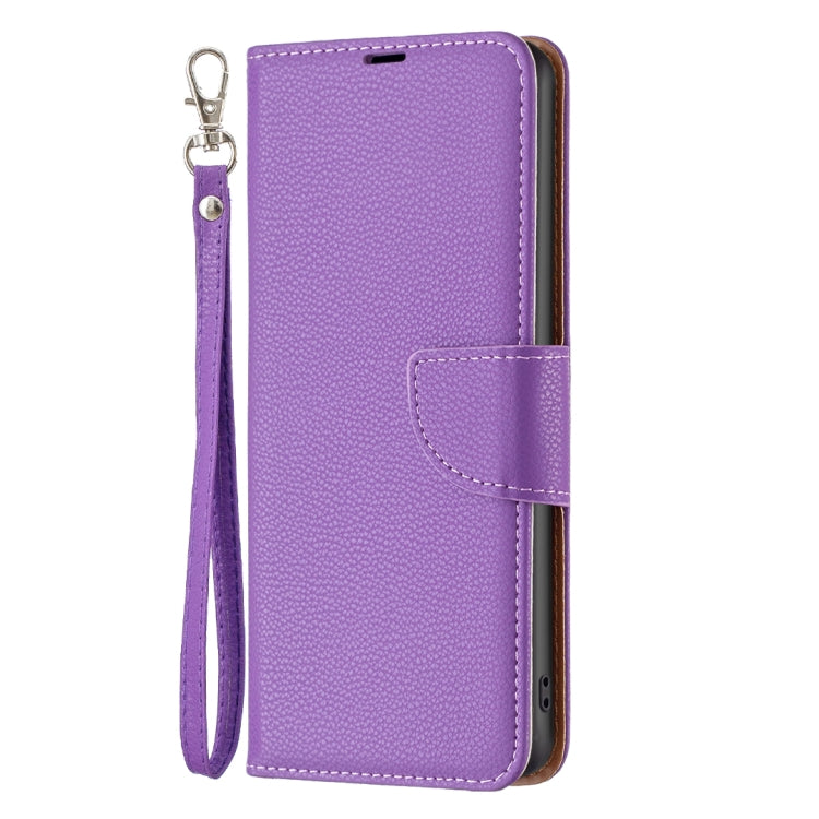 For Xiaomi Redmi 12C Litchi Texture Pure Color Leather Phone Case(Purple) - Xiaomi Cases by buy2fix | Online Shopping UK | buy2fix