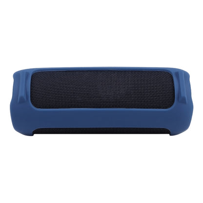 For JBL Flip 6 Bluetooth Speaker Portable Silicone Case with Shoulder Strap(Blue) - Protective Case by buy2fix | Online Shopping UK | buy2fix