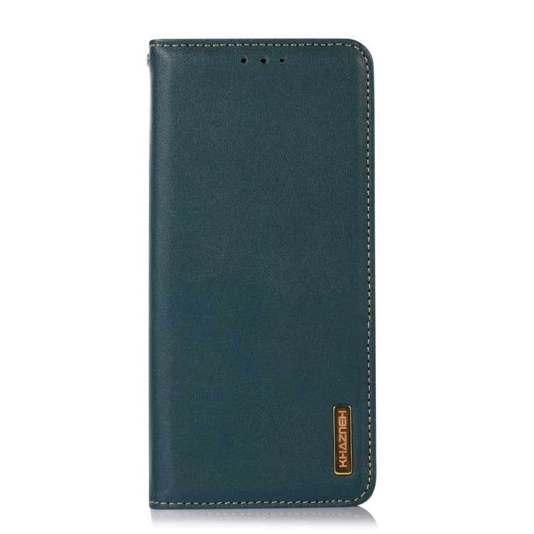 For OnePlus Nord CE 3 Lite KHAZNEH Nappa Top Layer Cowhide Leather Phone Case(Green) - OnePlus Cases by buy2fix | Online Shopping UK | buy2fix