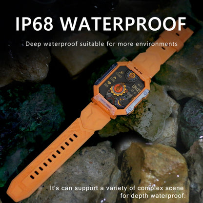 PG333 1.91 inch Waterproof Smart Sports Watch Support Heart Rate Monitoring / Blood Pressure Monitoring(Orange) - Smart Wear by buy2fix | Online Shopping UK | buy2fix