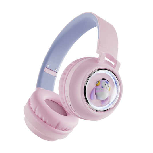 Q1 Headphones Monster Kids Over-Ear Bluetooth Earphones(Pink) - Apple Accessories by buy2fix | Online Shopping UK | buy2fix