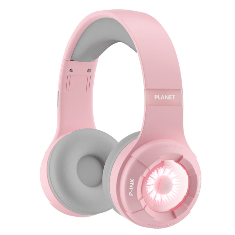 KE25 RGB Light Wireless Stereo Music Bluetooth Headset(Pink) - Apple Accessories by buy2fix | Online Shopping UK | buy2fix