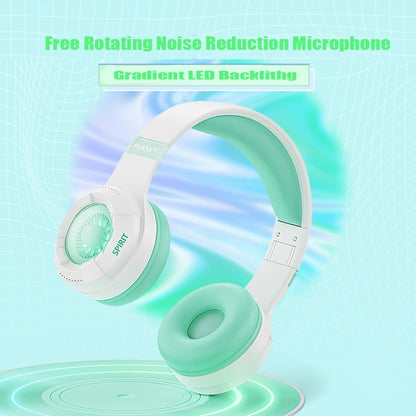 KE25 RGB Light Wireless Stereo Music Bluetooth Headset(Pink) - Apple Accessories by buy2fix | Online Shopping UK | buy2fix