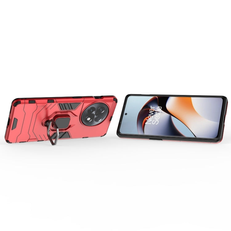 For OnePlus Ace 2 / 11R Magnetic Ring Holder PC + TPU Phone Case(Red) - OnePlus Cases by buy2fix | Online Shopping UK | buy2fix