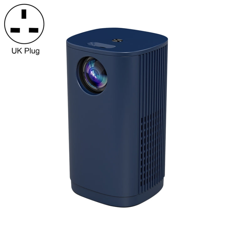 T1 480x360 800 Lumens Portable Mini LED Projector, Specification:UK Plug(Blue) - Consumer Electronics by buy2fix | Online Shopping UK | buy2fix