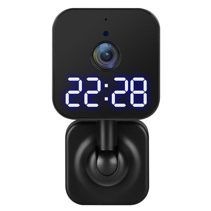 DP27 1080P Clock Plug Card WiFi Camera, Support Two-way Voice Intercom & Mobile Monitoring, Specification:US Plug(Black) - Security by buy2fix | Online Shopping UK | buy2fix