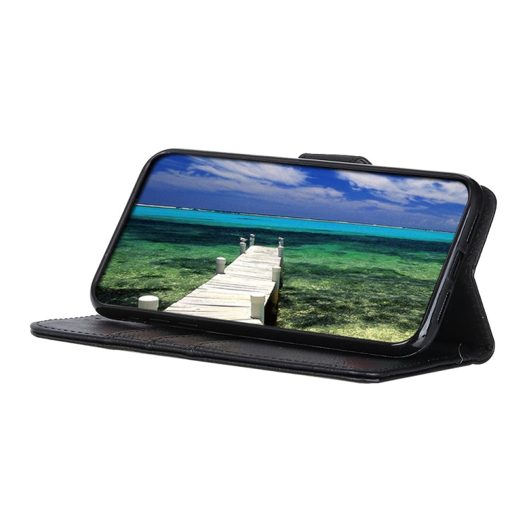 For Xiaomi Redmi 11A / 12C KHAZNEH Cowhide Texture Flip Leather Phone Case(Black) - Xiaomi Cases by buy2fix | Online Shopping UK | buy2fix