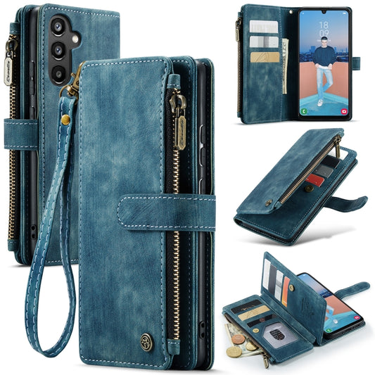 For Samsung Galaxy A34 5G CaseMe C30 Multifunctional Leather Phone Case(Blue) - Galaxy Phone Cases by CaseMe | Online Shopping UK | buy2fix