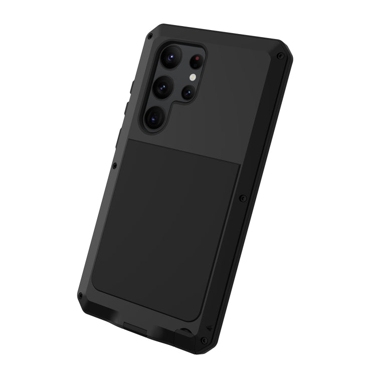 For Samsung Galaxy S23 Ultra 5G RedPepper 360 Full Body Rugged Metal Life Waterproof Phone Case(Black) - Galaxy S23 Ultra 5G Cases by RedPepper | Online Shopping UK | buy2fix