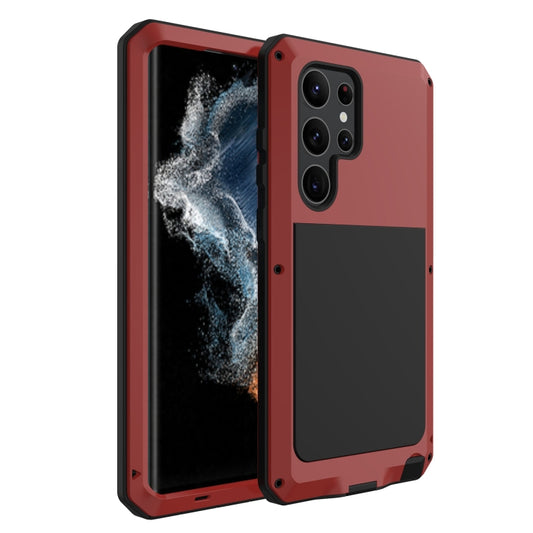 For Samsung Galaxy S23 Ultra 5G RedPepper 360 Full Body Rugged Metal Life Waterproof Phone Case(Red) - Galaxy S23 Ultra 5G Cases by RedPepper | Online Shopping UK | buy2fix