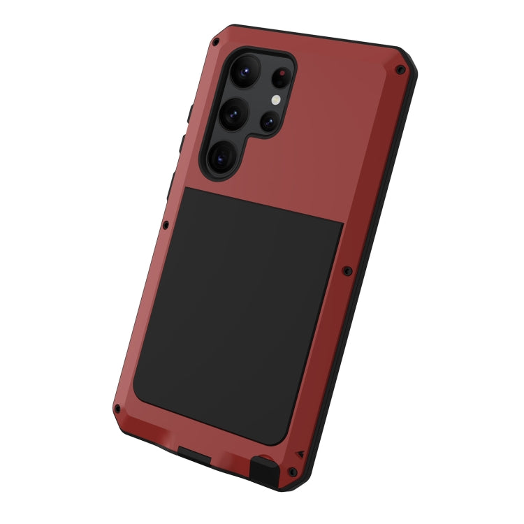 For Samsung Galaxy S23 Ultra 5G RedPepper 360 Full Body Rugged Metal Life Waterproof Phone Case(Red) - Galaxy S23 Ultra 5G Cases by RedPepper | Online Shopping UK | buy2fix