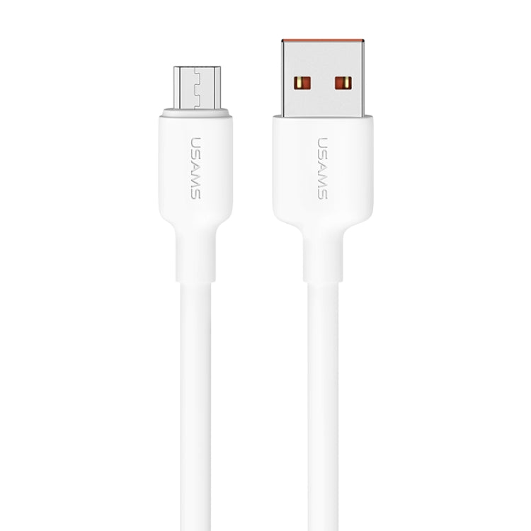 USAMS US-SJ609 U84 2A USB to Micro USB Charging Data Cable, Cable Length:3m(White) - Micro USB Cable by USAMS | Online Shopping UK | buy2fix