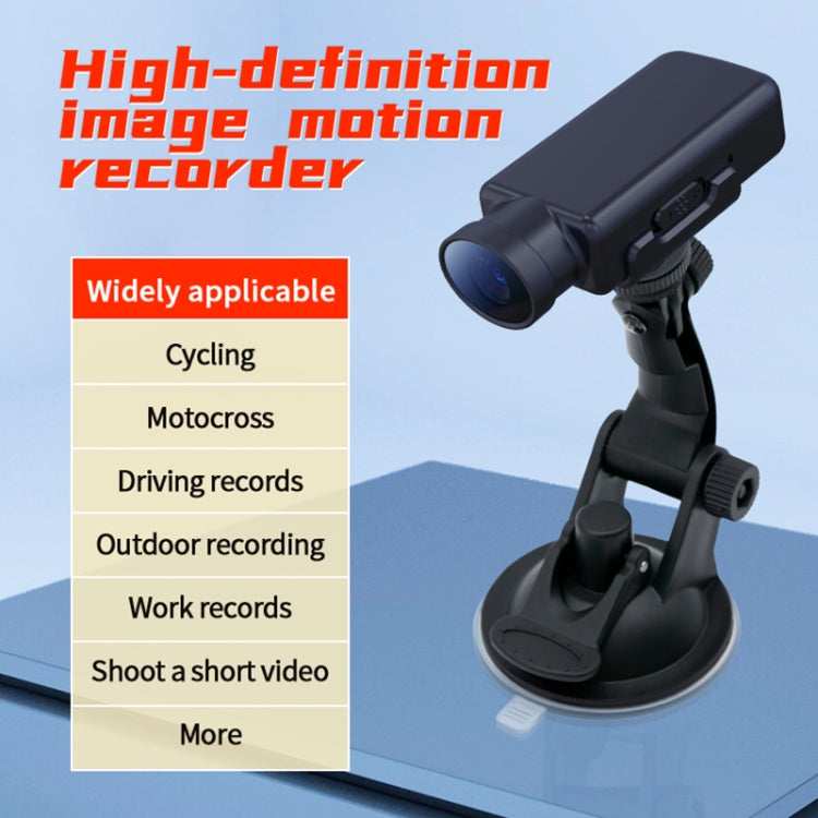 JNN V17 1080P HD Wide Angle Video Sports Recorder with Stand, Capacity:No RAM(Black) - Security by JNN | Online Shopping UK | buy2fix