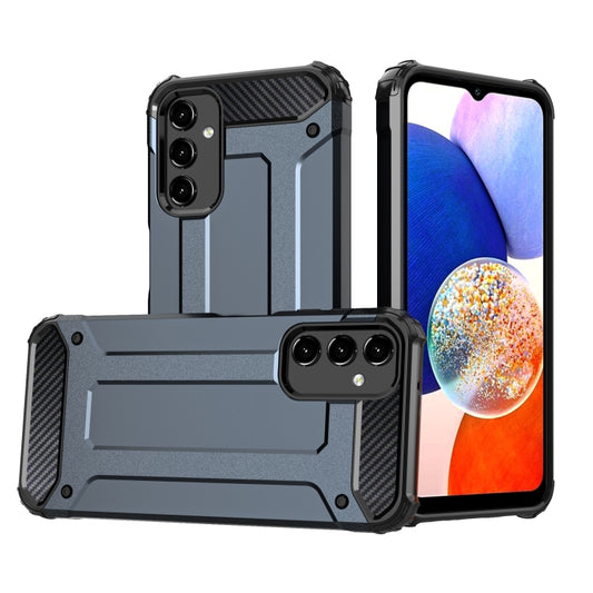 For Samsung Galaxy A14 5G Magic Armor TPU Hard PC Phone Case(Navy Blue) - Galaxy Phone Cases by buy2fix | Online Shopping UK | buy2fix