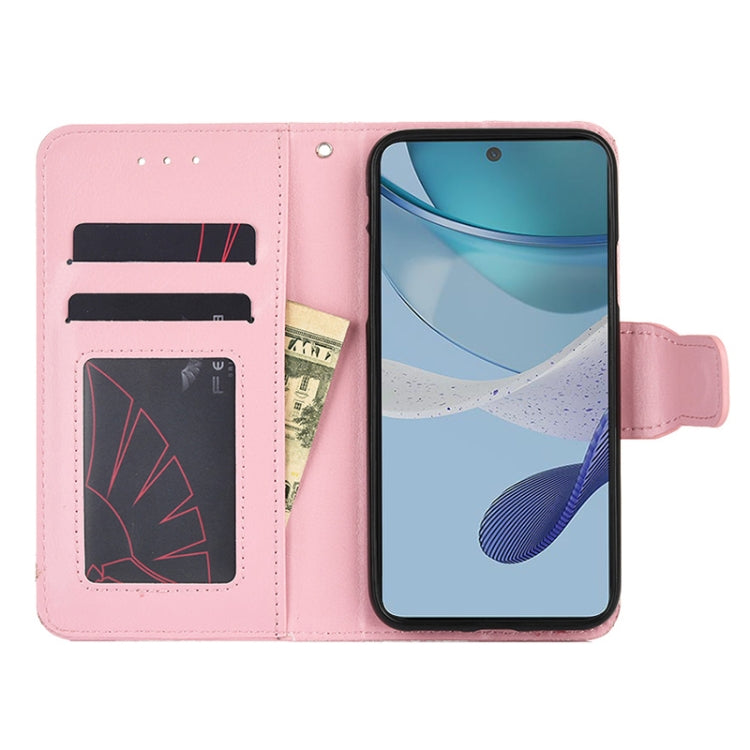For OnePlus Ace 2/11R Crystal Texture Leather Phone Case(Pink) - OnePlus Cases by buy2fix | Online Shopping UK | buy2fix