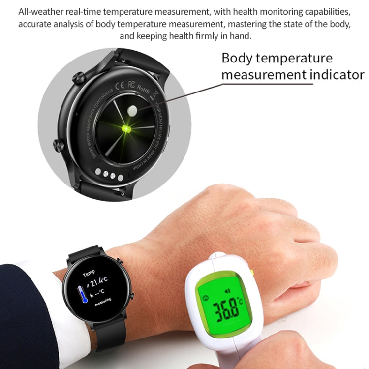 HT12 1.32 inch Silicone Band IP67 Waterproof Smart Watch, Support Bluetooth Calling / Sleep Monitoring(Green) - Smart Wear by buy2fix | Online Shopping UK | buy2fix