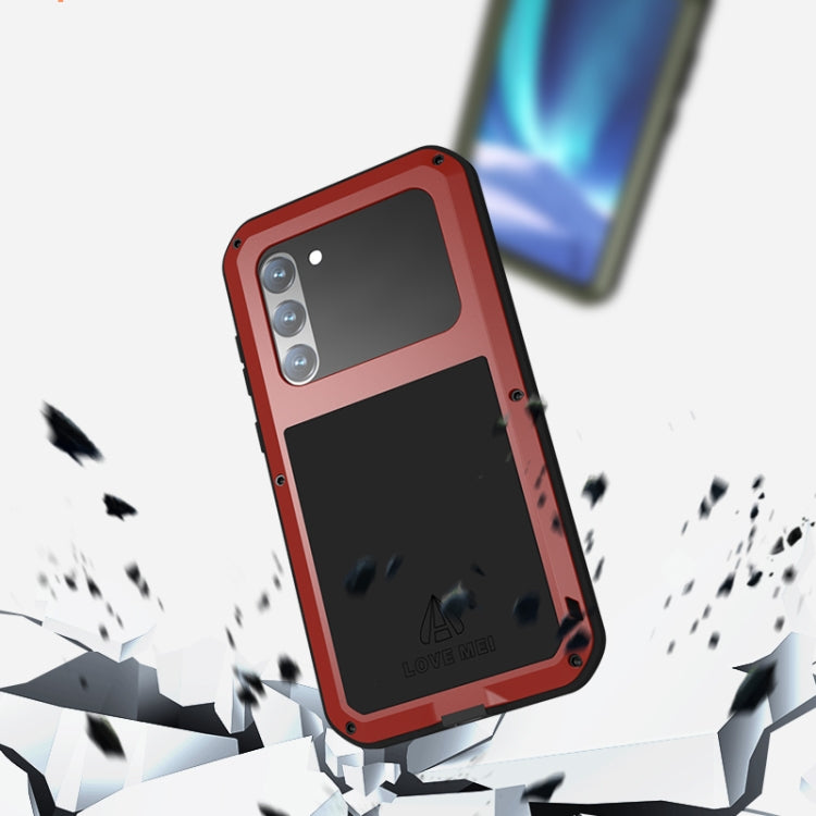 For Samsung Galaxy S23+ 5G LOVE MEI Metal Shockproof Life Waterproof Dustproof Phone Case(Army Green) - Galaxy S23+ 5G Cases by LOVE MEI | Online Shopping UK | buy2fix
