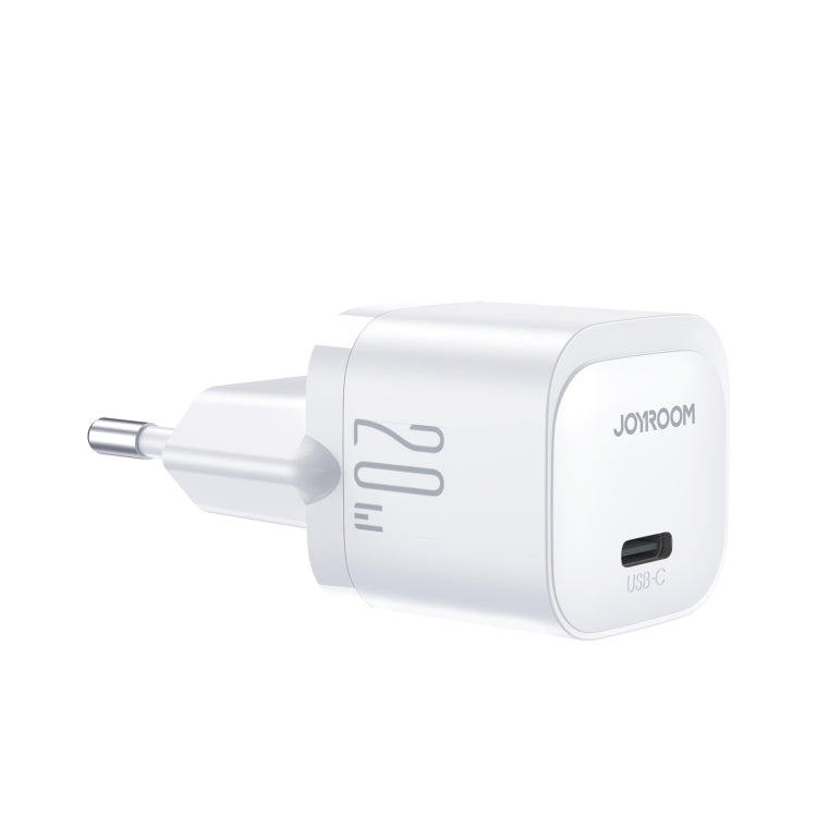 JOYROOM JR-TCF02 PD Type-C 20W Mini Charger with 1m Type-C to 8Pin Cable, Plug:EU Plug(White) - USB Charger by JOYROOM | Online Shopping UK | buy2fix