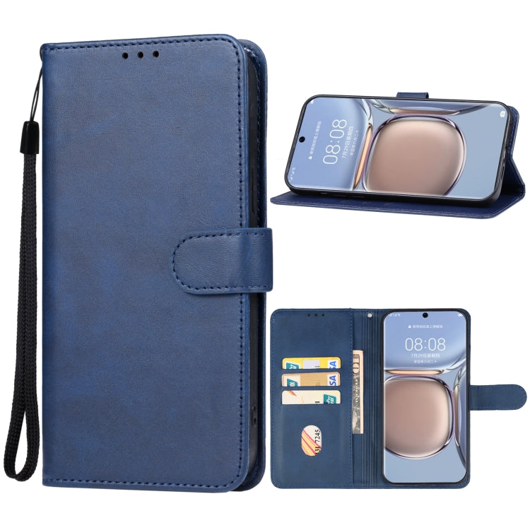 For Huawei P60 Pro Leather Phone Case(Blue) - Huawei Cases by buy2fix | Online Shopping UK | buy2fix
