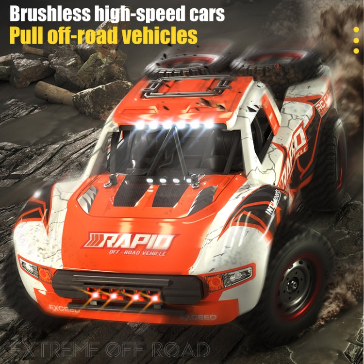 JJR/C Q130 Full-scale Brushless Four-wheel Drive High-speed Pickup RC Car(Orange) - RC Cars by JJR/C | Online Shopping UK | buy2fix