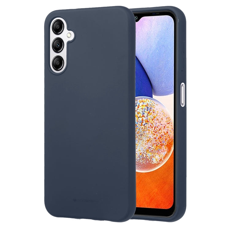 For Samsung Galaxy A14 5G GOOSPERY SOFT FEELING Liquid TPU Soft Phone Case(Dark Blue) - Galaxy Phone Cases by GOOSPERY | Online Shopping UK | buy2fix