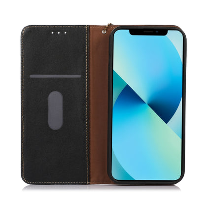 For Samsung Galaxy M14 5G KHAZNEH Nappa Top Layer Cowhide Leather Phone Case(Black) - Galaxy Phone Cases by buy2fix | Online Shopping UK | buy2fix