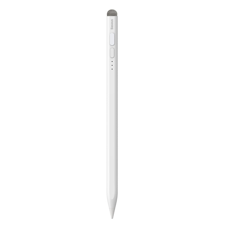 Baseus SXBC060302 2 Series LED Indicators Smooth Capacitive Writing Stylus, Active + Passive Version(White) - Stylus Pen by Baseus | Online Shopping UK | buy2fix