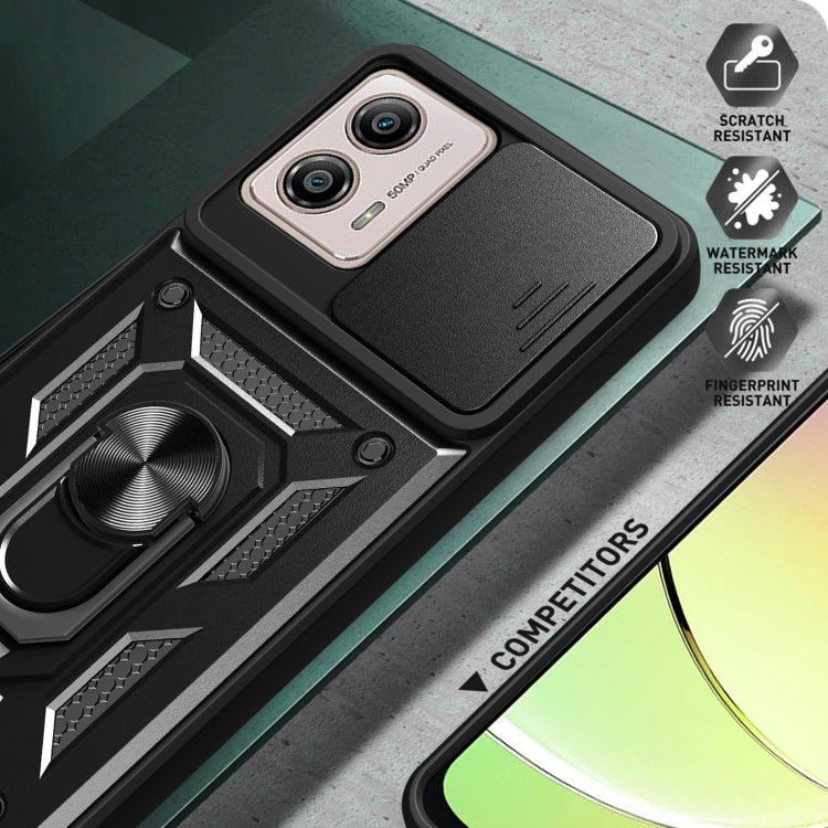 For Motorola Moto G53 / G13 / G23 5G Sliding Camera Cover Design TPU+PC Phone Case(Rose Gold) - Motorola Cases by buy2fix | Online Shopping UK | buy2fix