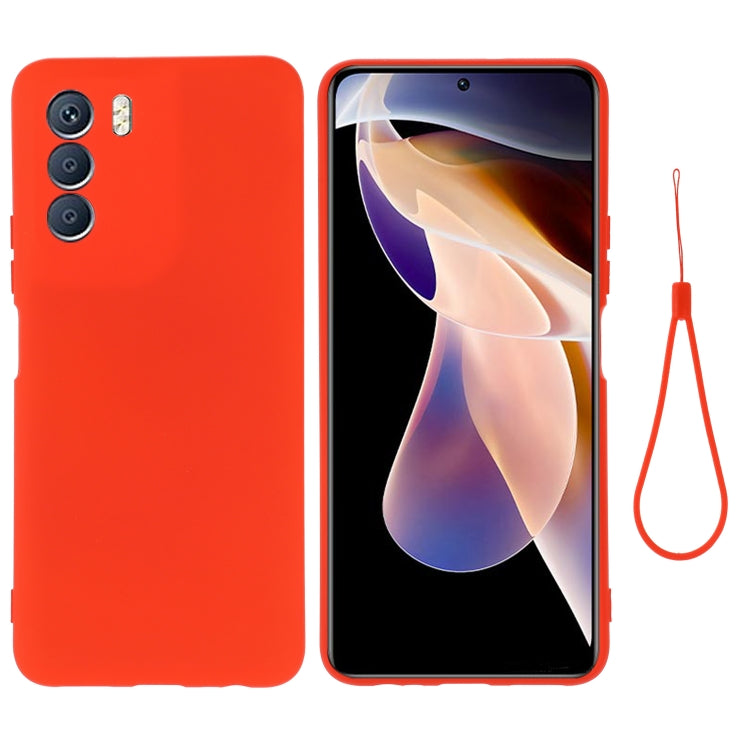 For Infinix Zero 5G 2023 Pure Color Liquid Silicone Shockproof Phone Case(Red) - Infinix Cases by buy2fix | Online Shopping UK | buy2fix