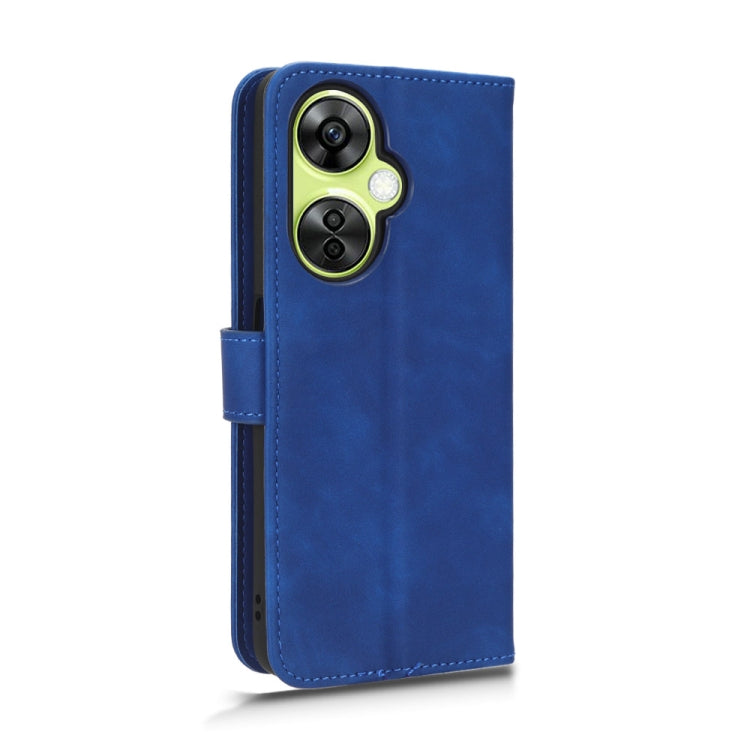 For OnePlus Nord CE 3 Skin Feel Magnetic Flip Leather Phone Case(Blue) - OnePlus Cases by buy2fix | Online Shopping UK | buy2fix